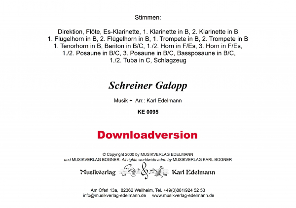 Schreiner Galopp - Download
